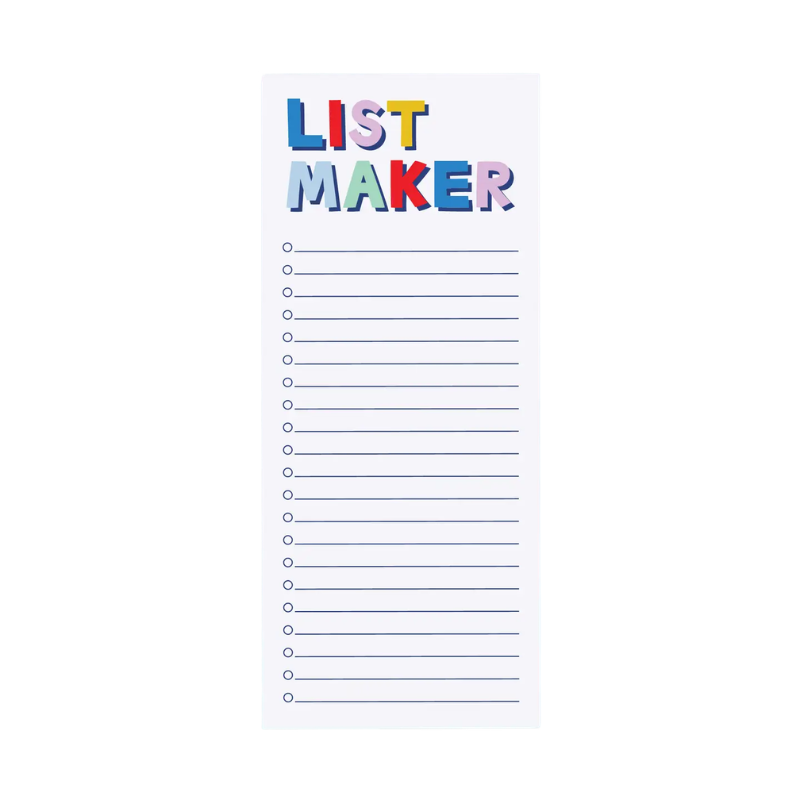 List Maker Notepad