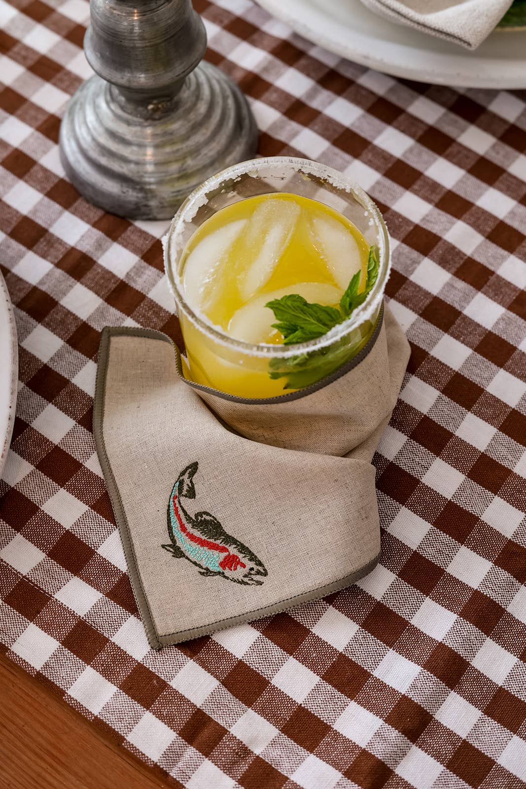 Fish & Fly Cocktail Napkins, Set of 4