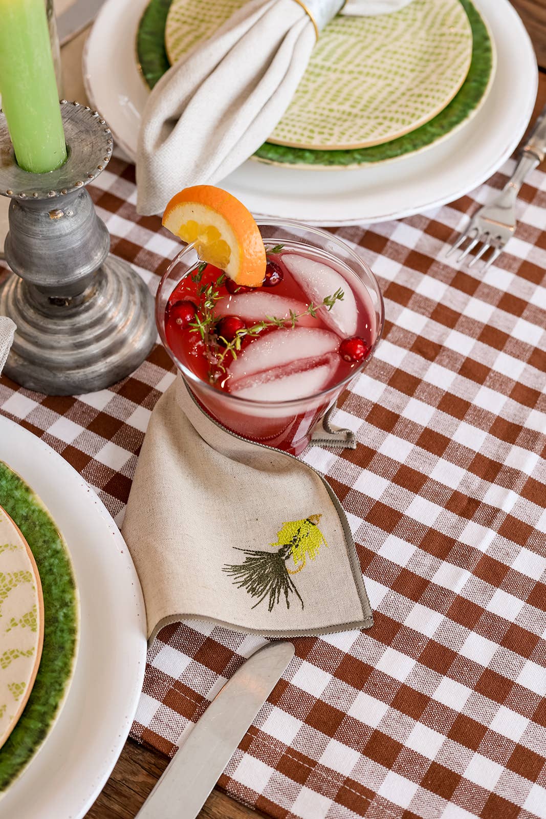Fish & Fly Cocktail Napkins, Set of 4