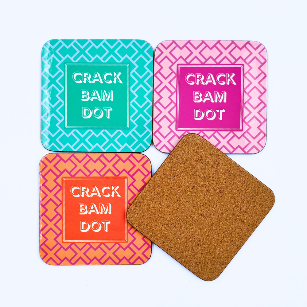 Mahjong Coasters, Set of 4