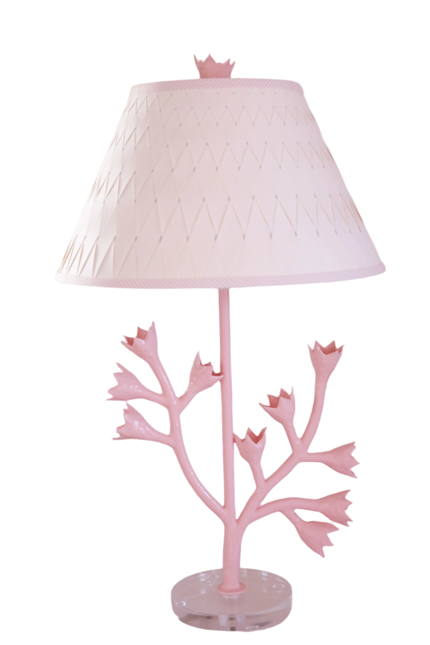 Tulip Tree Lamp in Light Pink