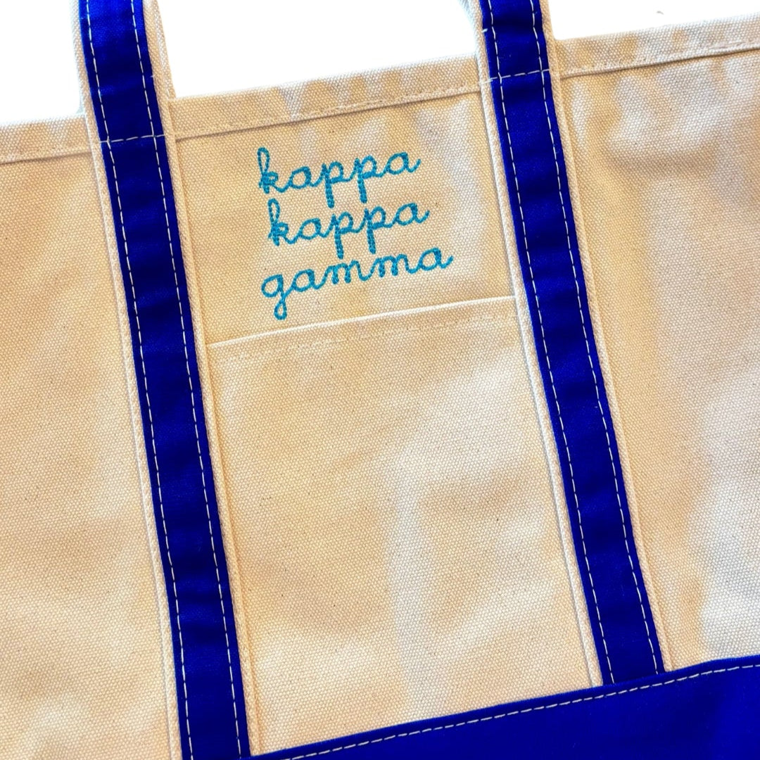Sorority Canvas Tote