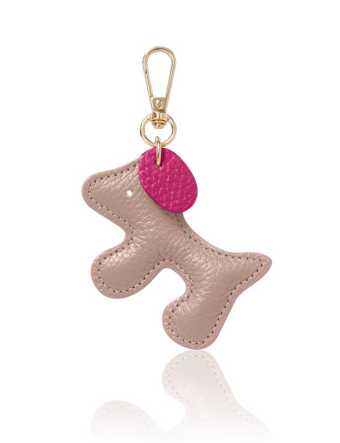 Leather Dog Keychain