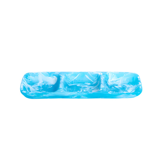 3 Part Resin Tray in Aqua