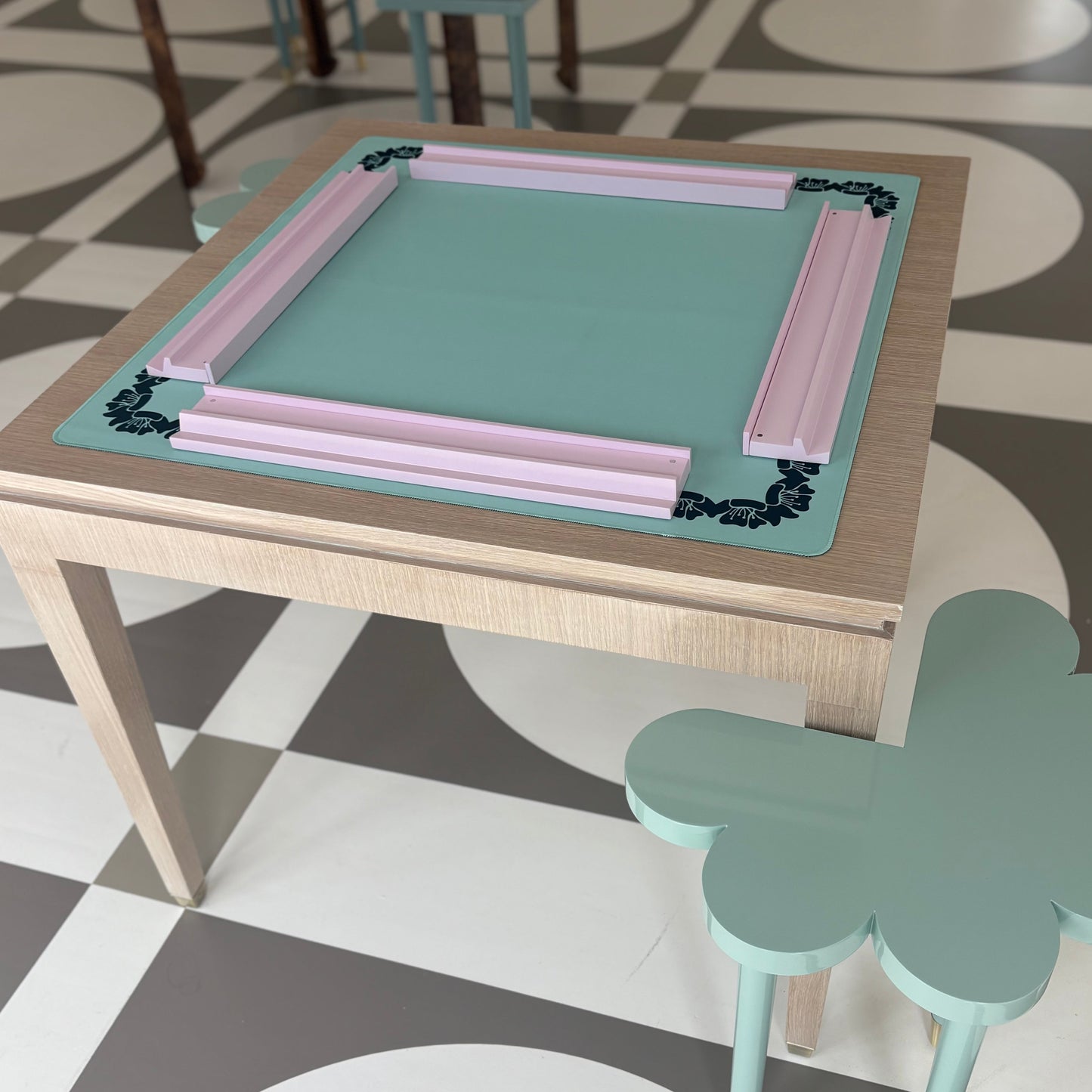 Mahjong Tile Rack and Pusher Set