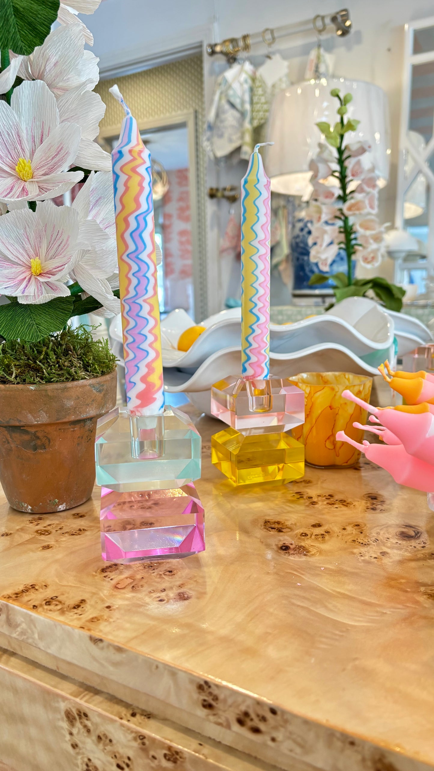 Pink Diamond Candleholder