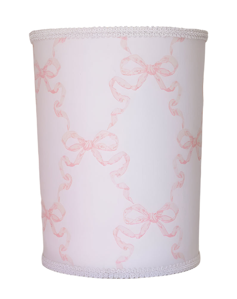 Ribbon Fabric Covered Wastebaskets