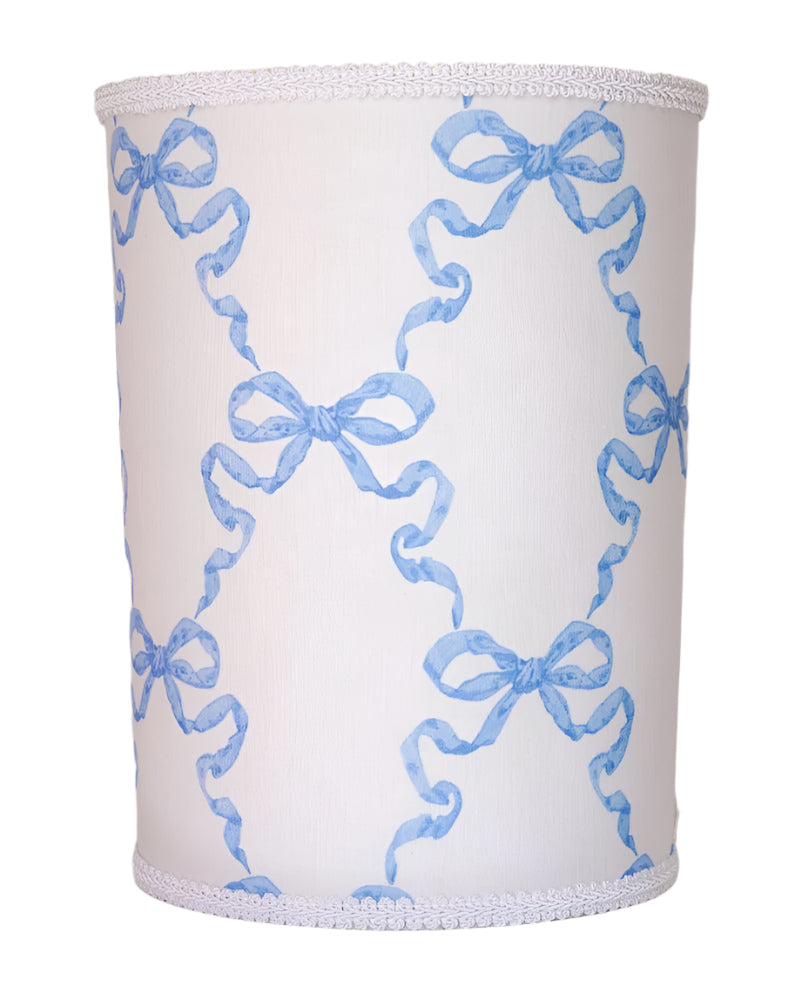 Ribbon Fabric Covered Wastebaskets