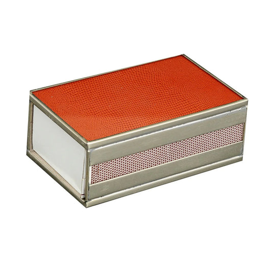 Lizard Skin Matchbox Cover in Orange