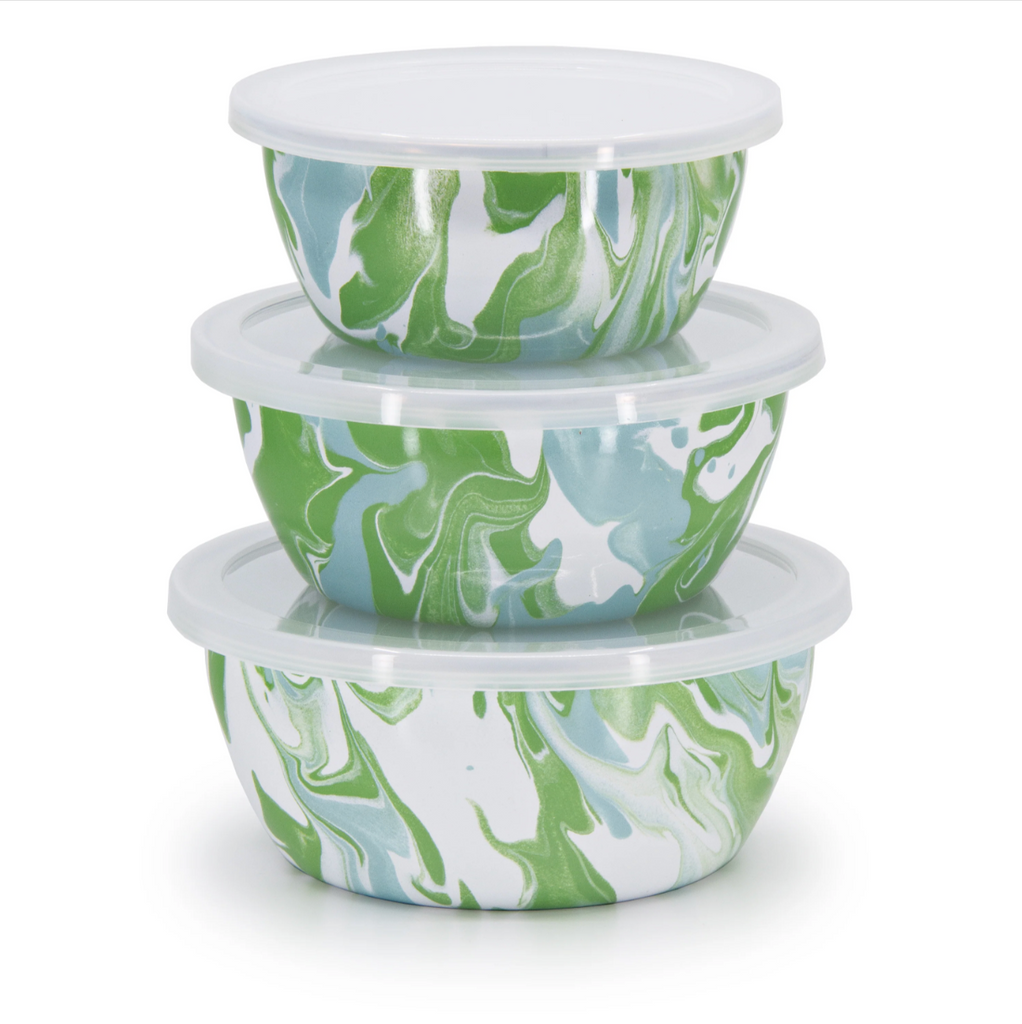 Modern Monet Dip Nesting Bowls, Set of 3