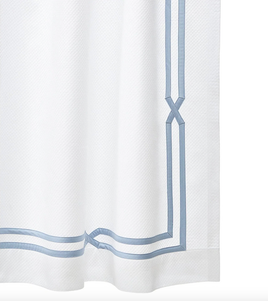 Shelby Fretwork Pique Shower Curtain