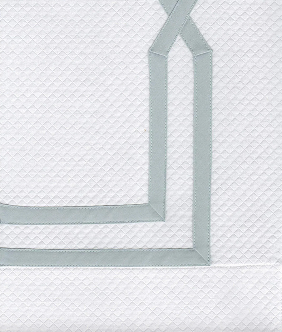 Shelby Fretwork Pique Shower Curtain