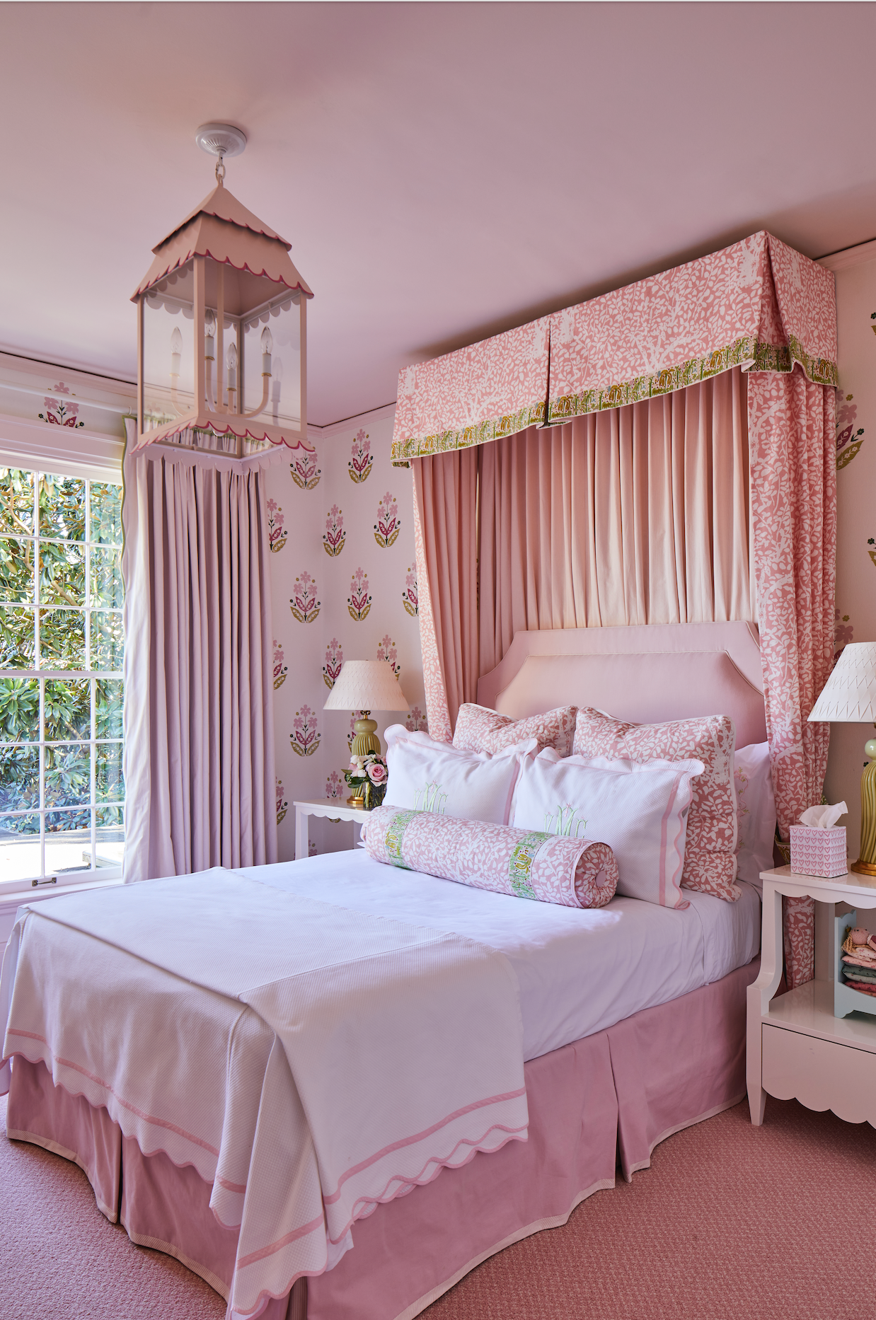 Girly Hanging Lantern in Pink