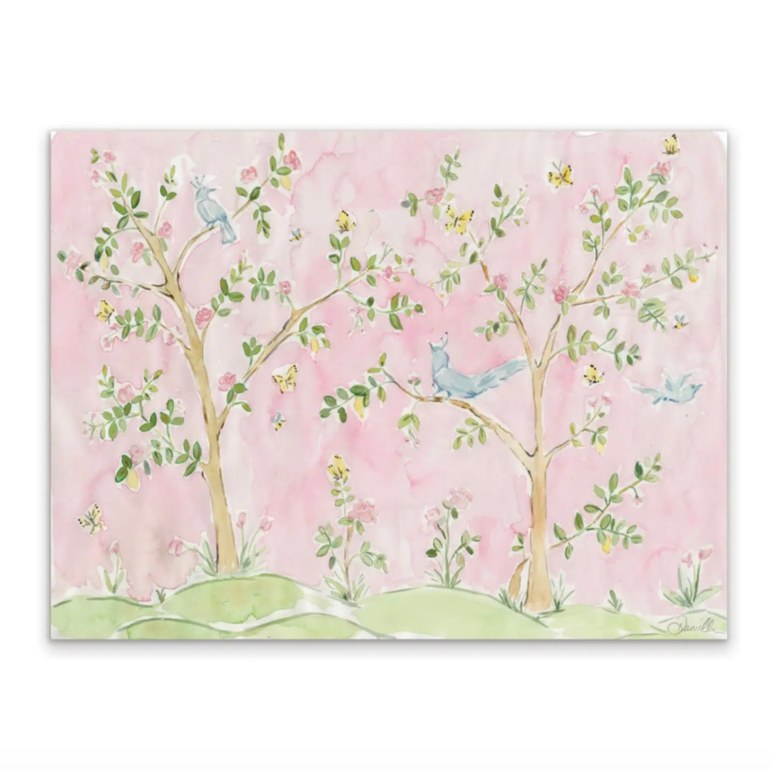 Watercolor Chinoiserie Print