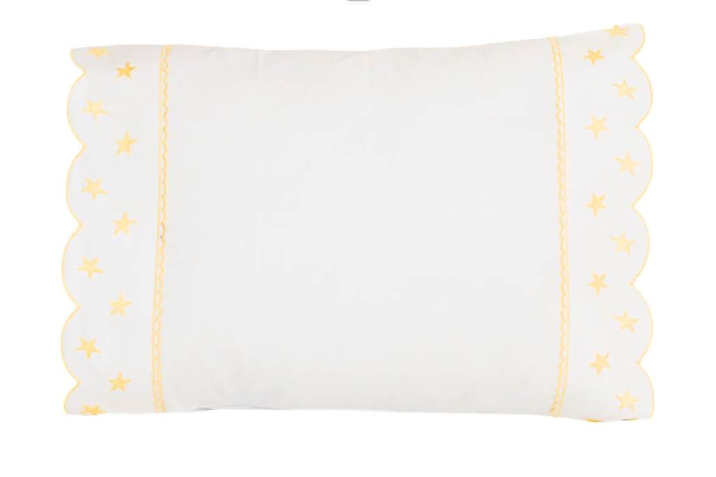 Yellow Star Boudoir Pillow