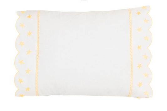 Yellow Star Boudoir Pillow