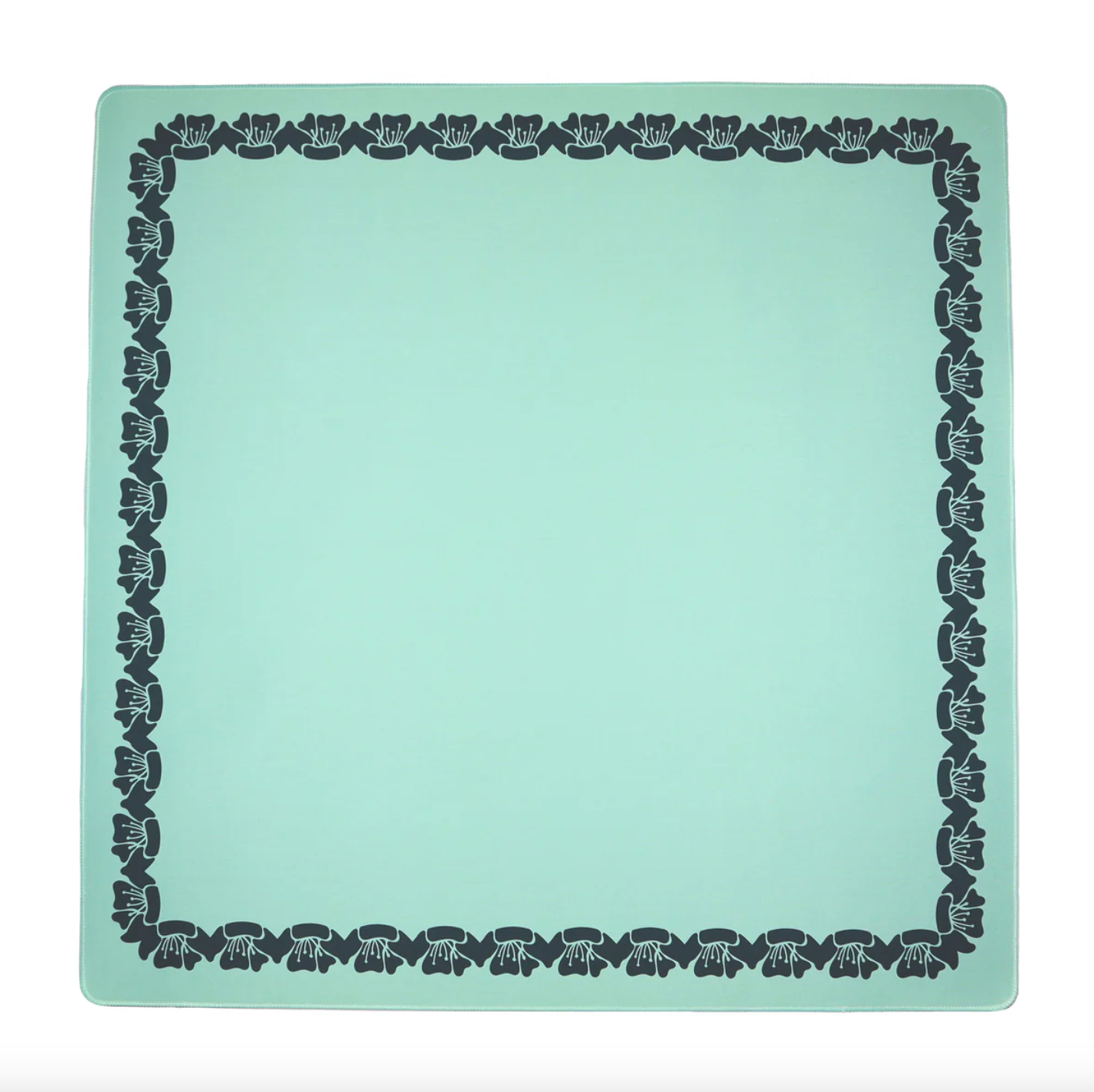 Green Flower Border Game Mat