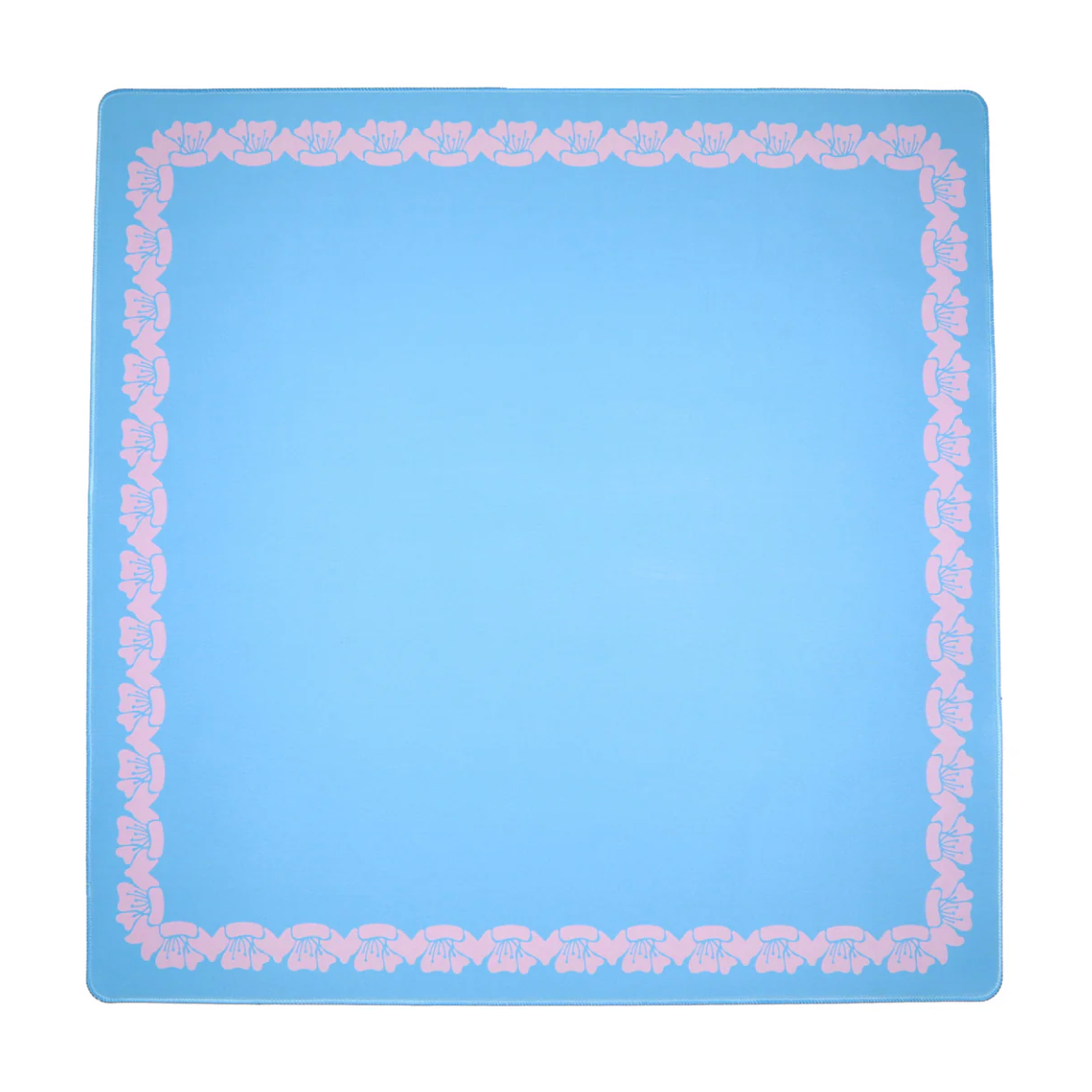 Blue & Pink Flower Border Game Mat