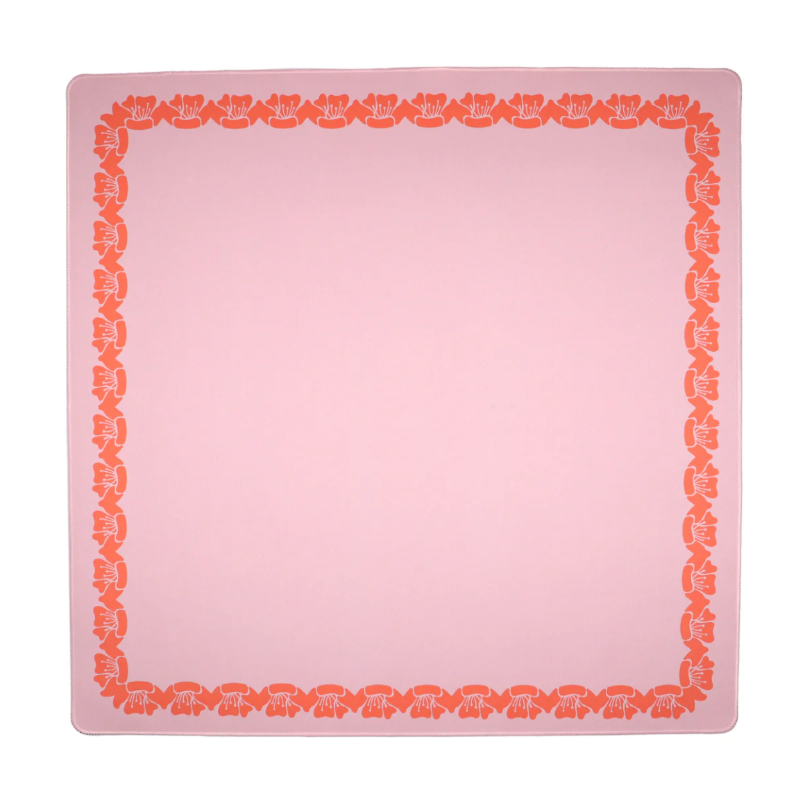 Pink & Coral Flower Border Game Mat