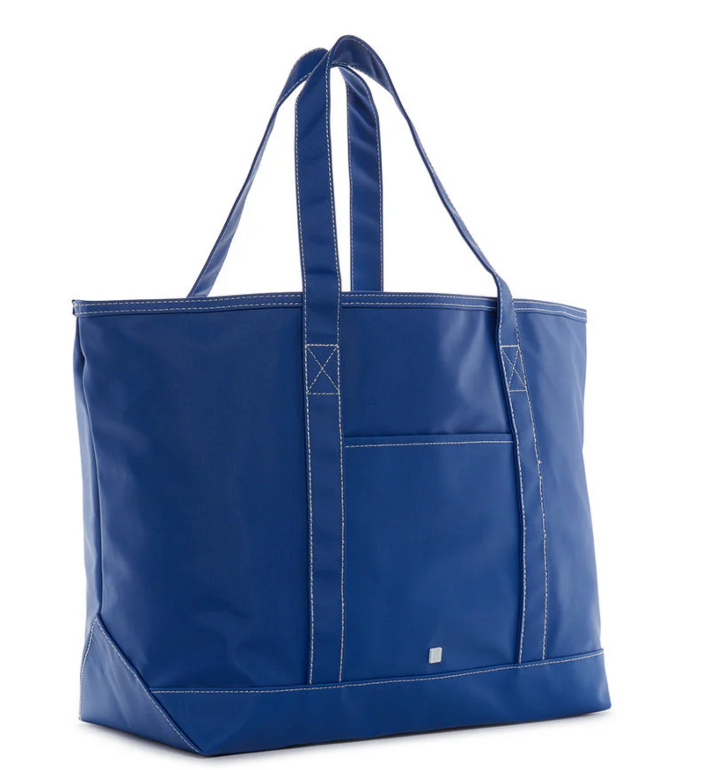 Coated Canvas Tote in Blue Bell