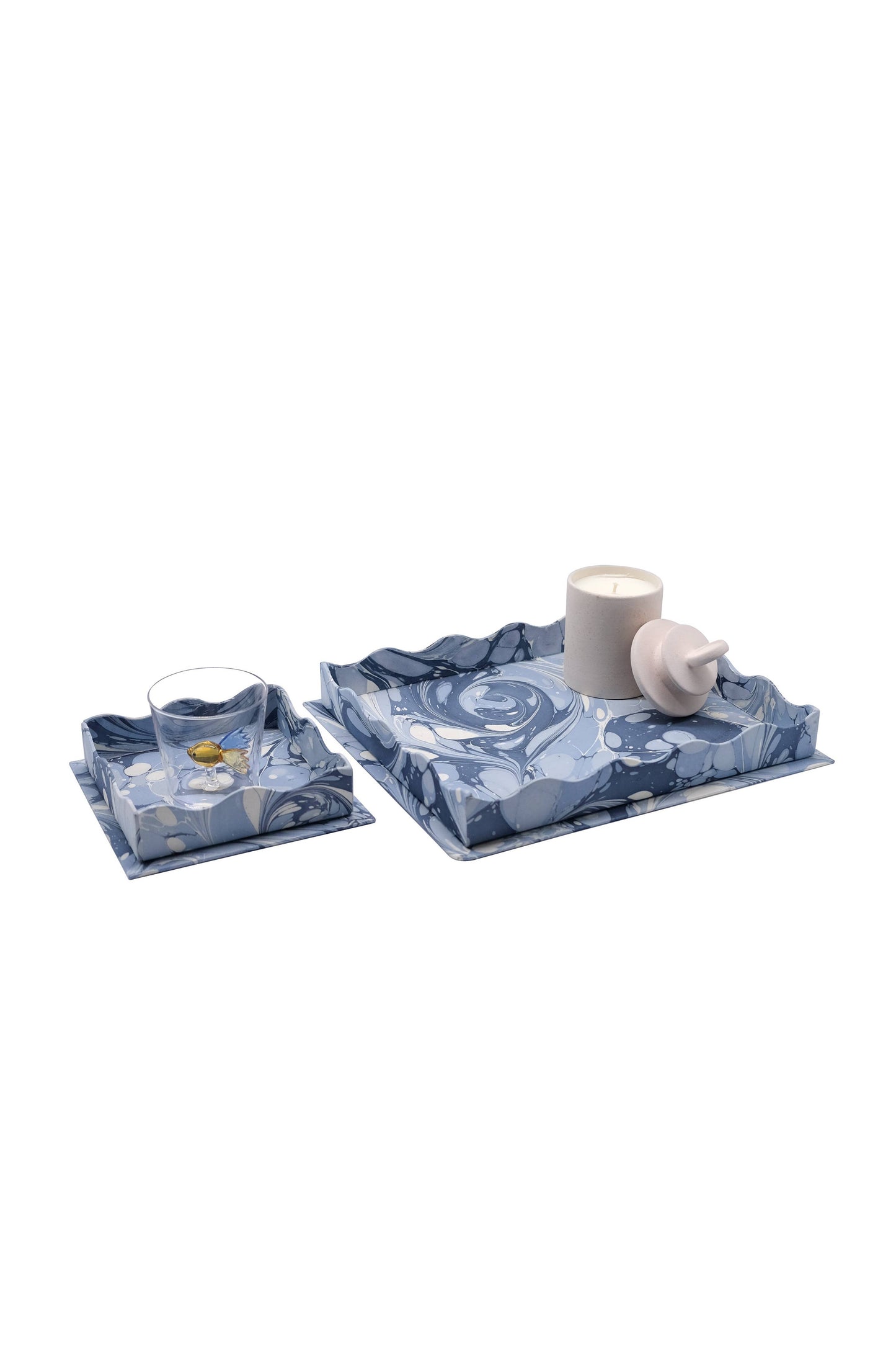 Large Nesting Tray in Ocean Wave