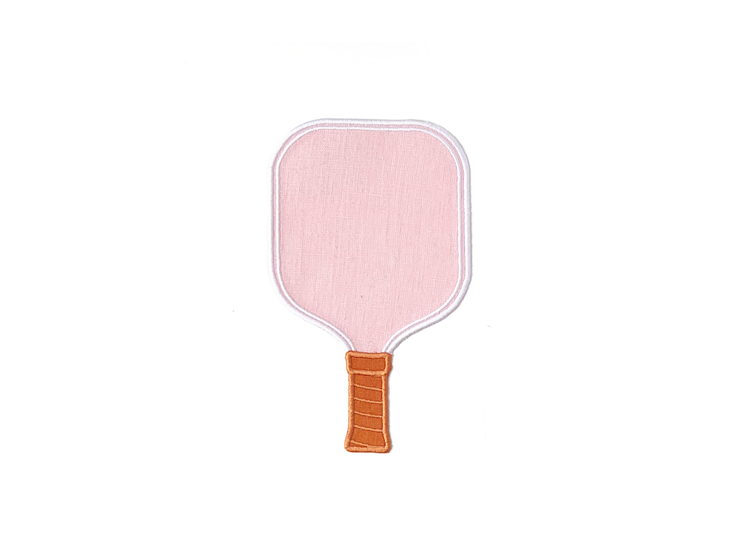 Pink Pickleball Paddle Linen Cocktail Napkins