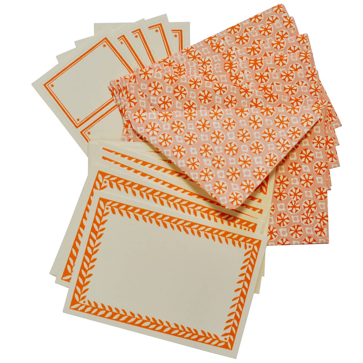 Set of Notecards - Tangerine