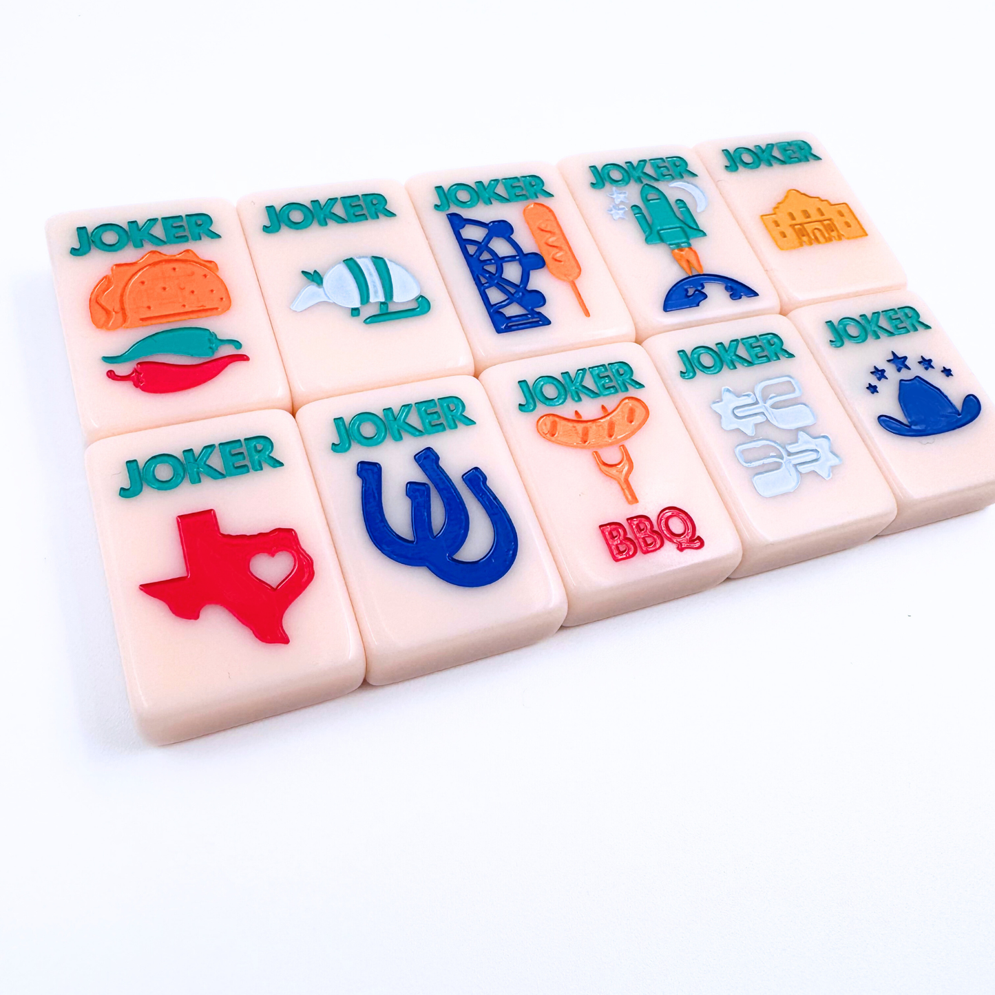 Lone Star Mahjong Tiles
