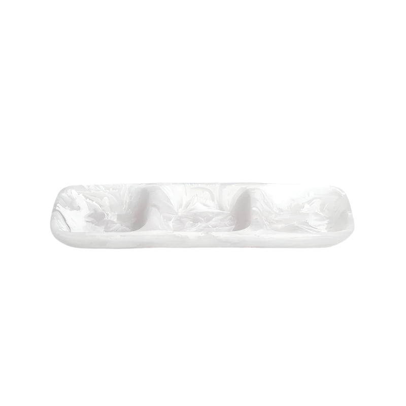 3 Part Resin Tray in White