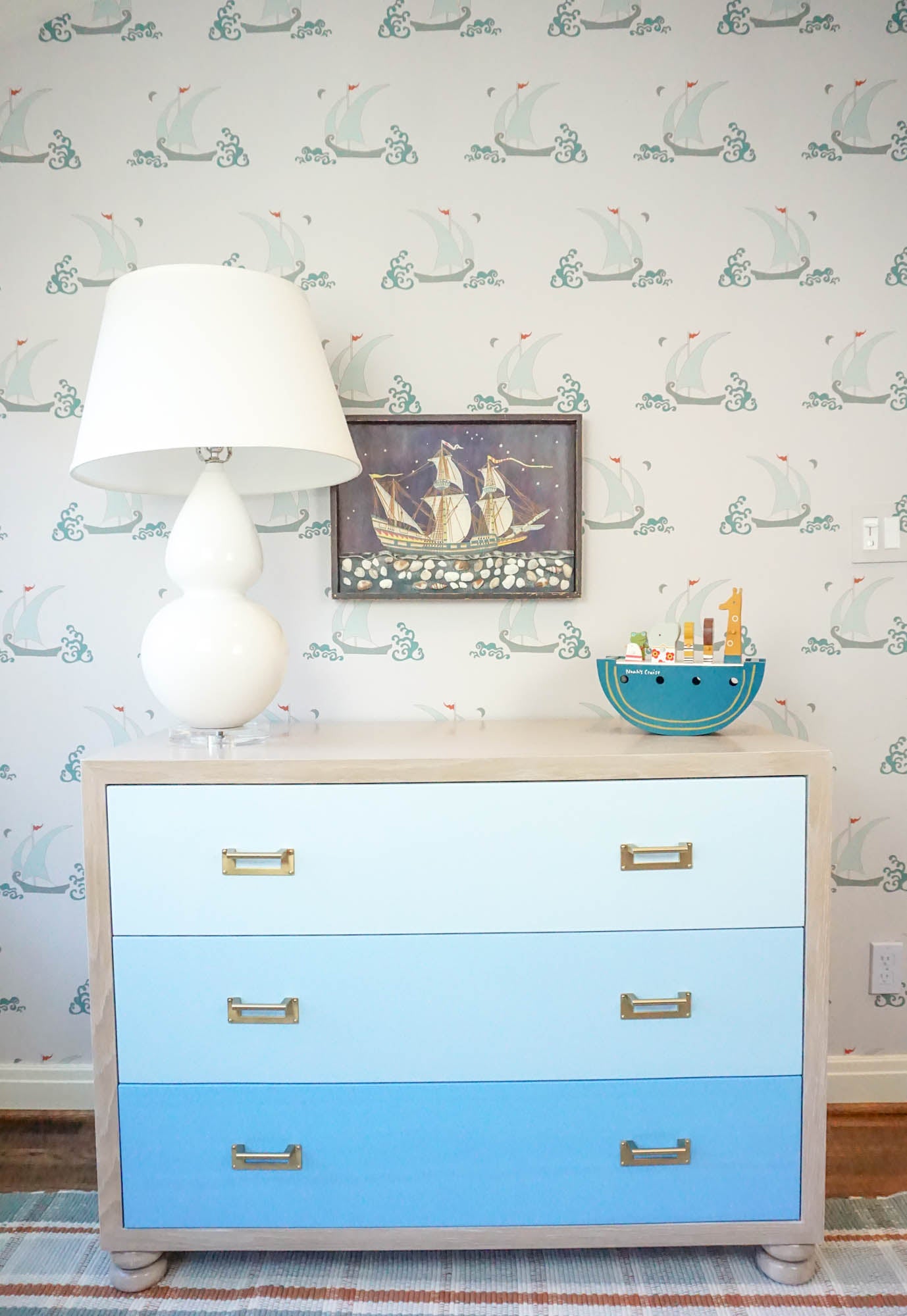 Paint Deck Dresser in Cerused Oak