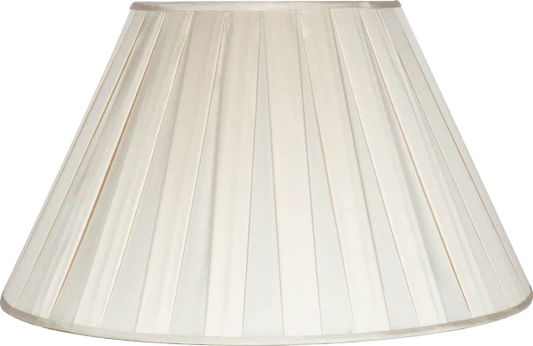 12" Box Pleat Silk Shade