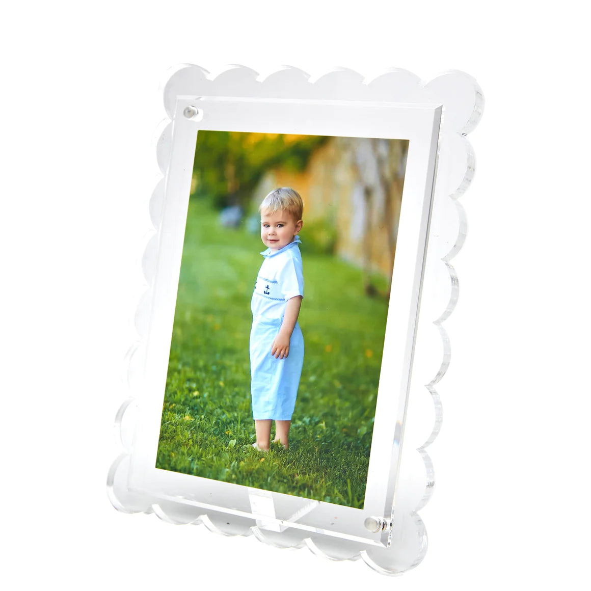 Scallop Edged Lucite Frame