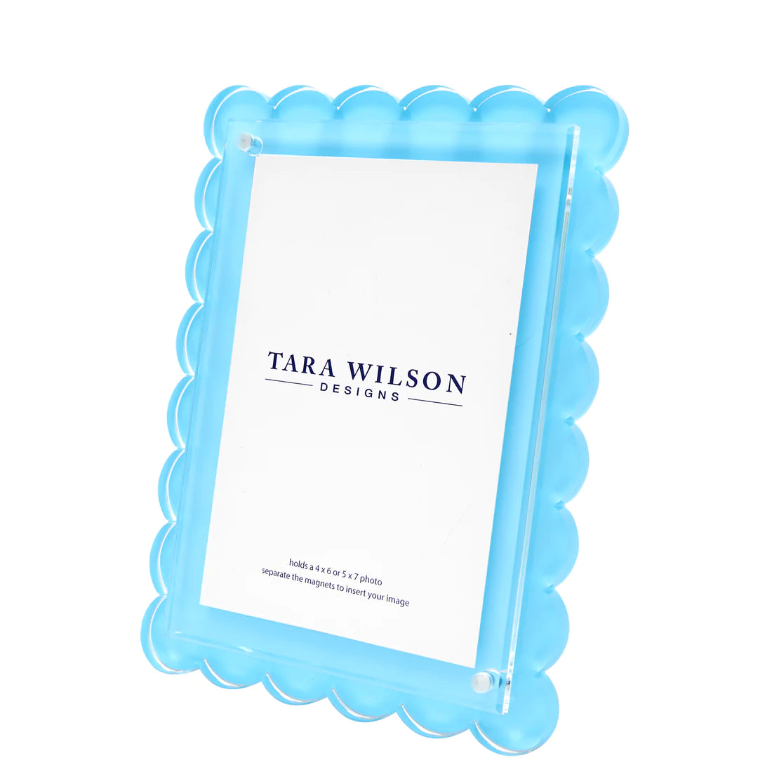 Scallop Edged Lucite Frame