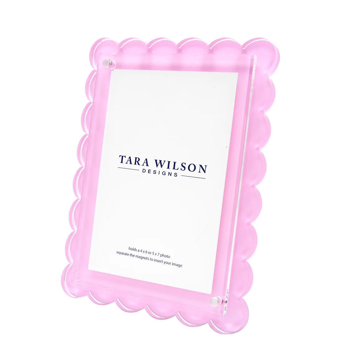 Scallop Edged Lucite Frame