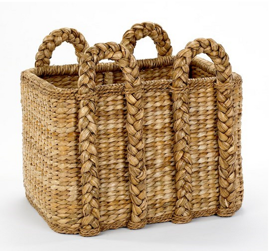 Large Rectangular Rush Baskets by Mainly Baskets