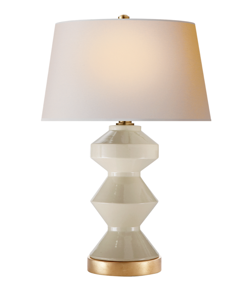 Zig Zag Ceramic Lamp