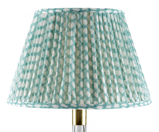 Fermoie Turquoise Wicker Lampshade