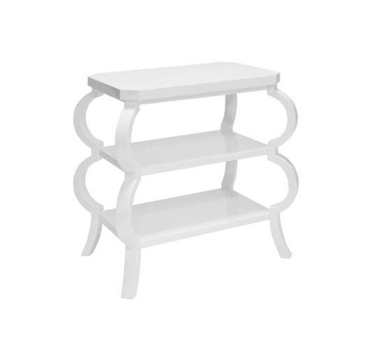 Olive Nightstand in White