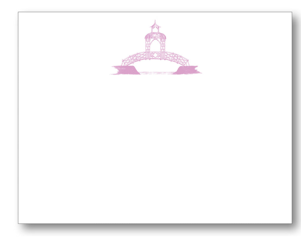 Chinoiserie Lilac Bridge Notecards
