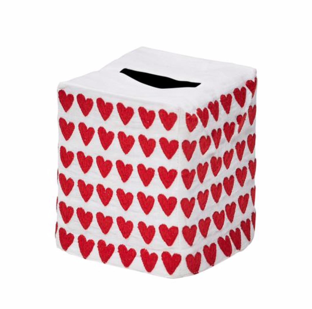 Embroidered Tissue Box Cover