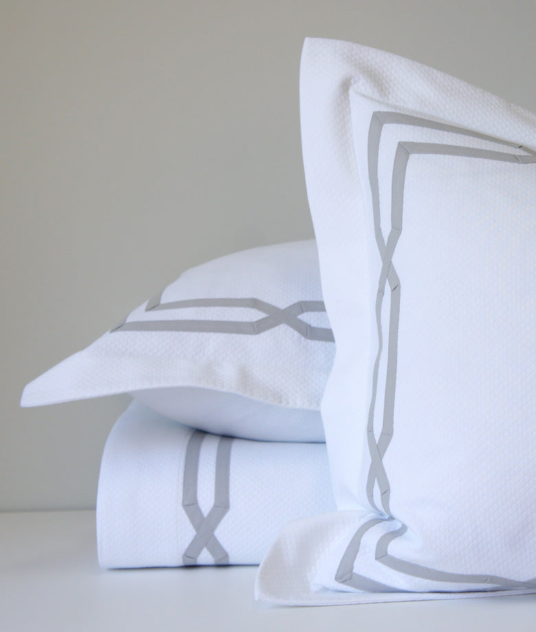 Shelby Fretwork Design Shams