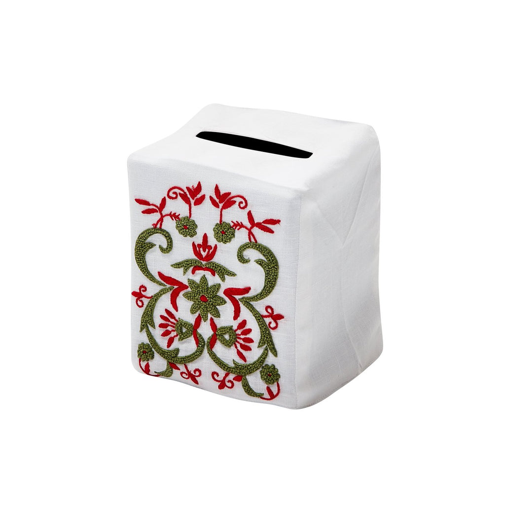 Winter Floral Tissue Box