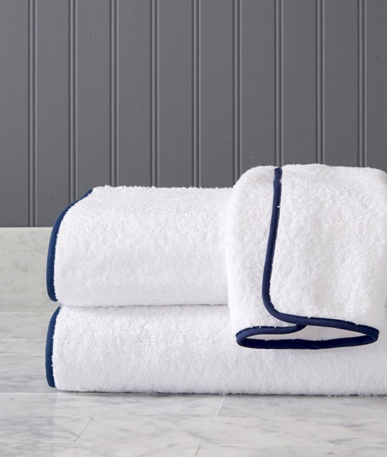 Roma Terry Bath Towels with Trim