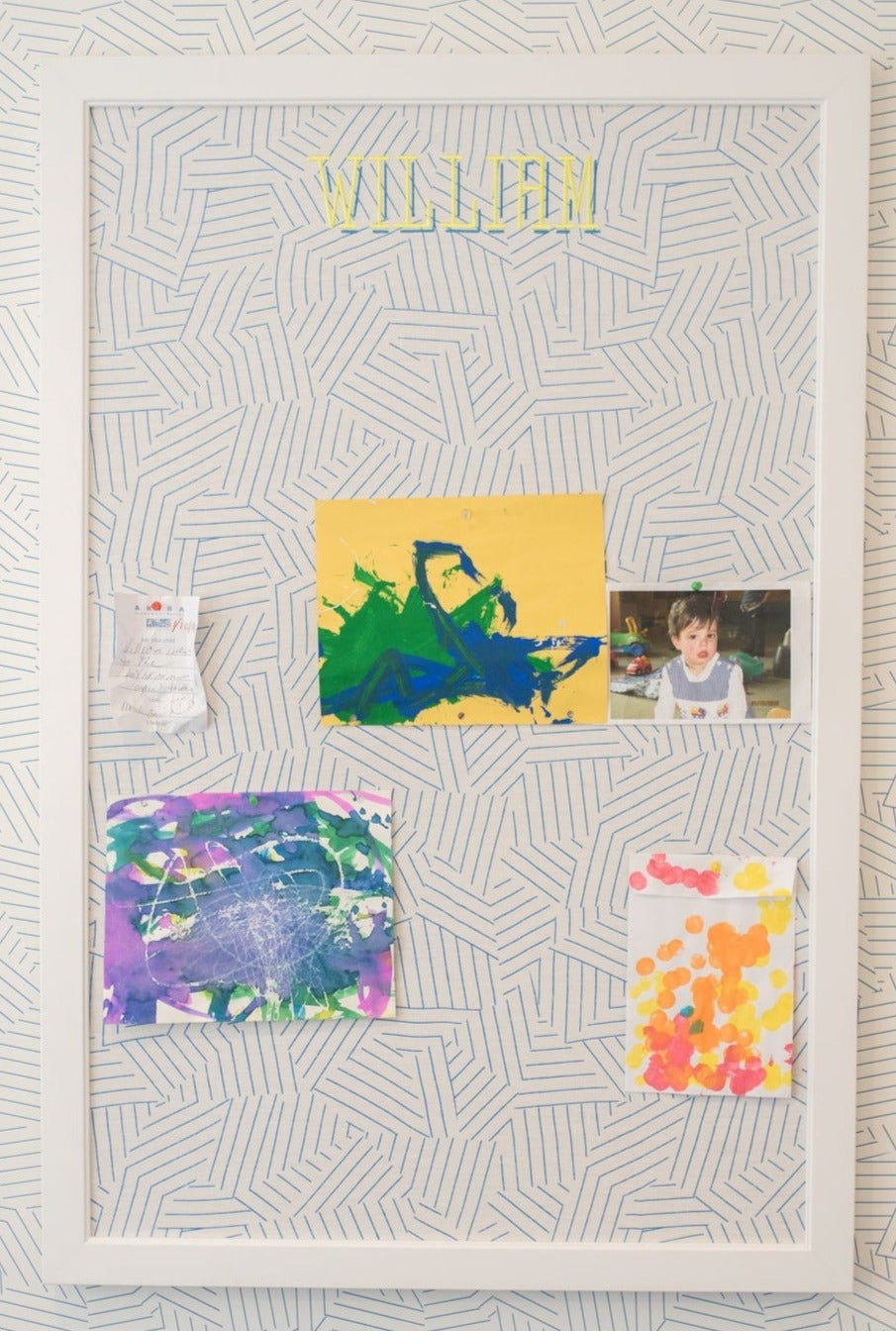 Bulletin Board with Solid Fabric