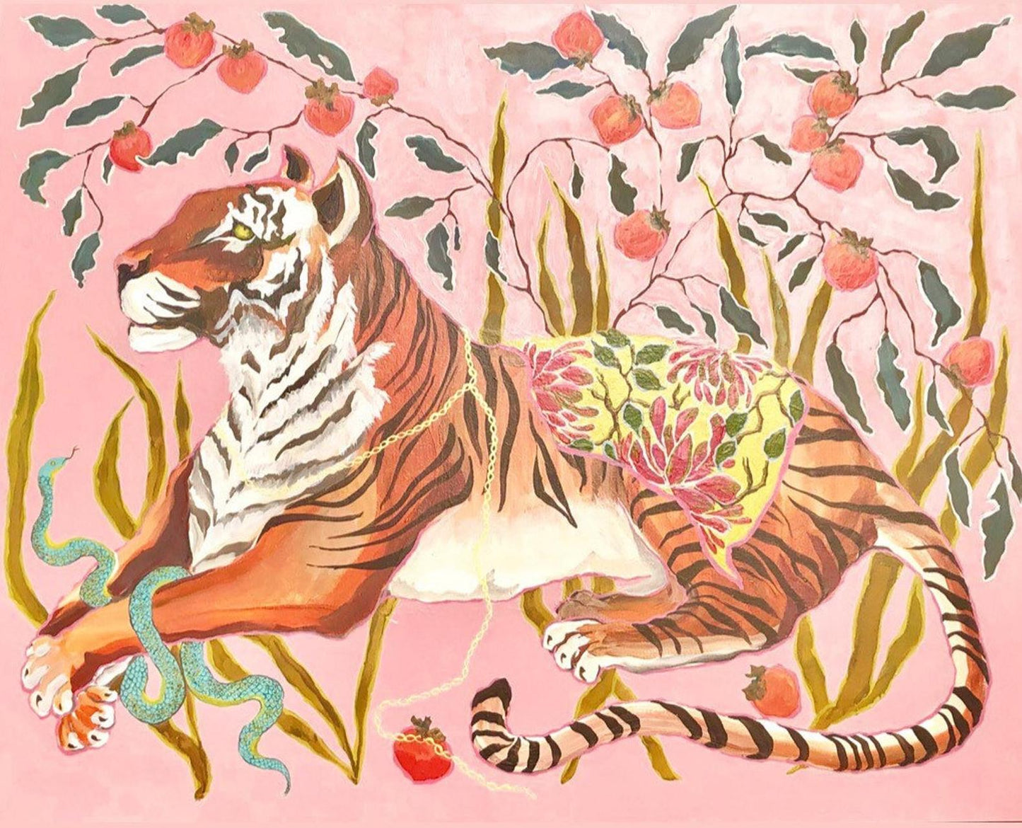 Pink Tiger Art Print