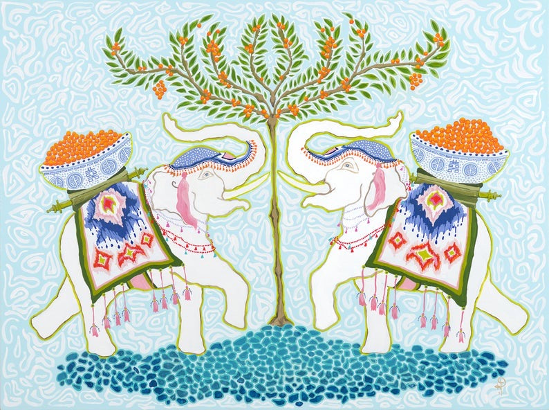 Happy Elephants Art