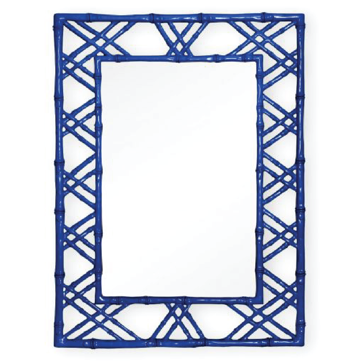 Bamboo Mirror in Blue