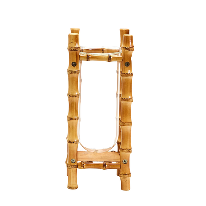 Bamboo and Glass Vase