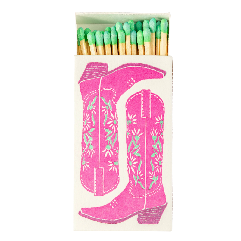 Pink Cowgirl Boots Safety Matches