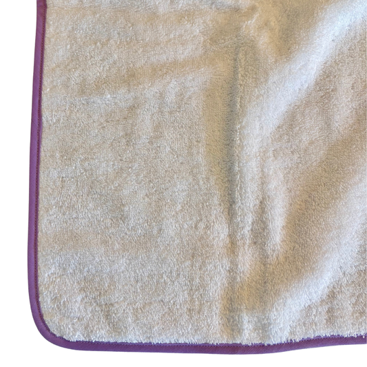 Towel with Violet Trim